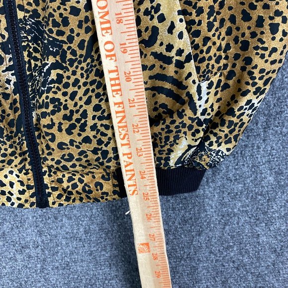 Marguerite Li Silk Bombers Jacket Women's Medium Cheetah Print Full Zip Adults - Picture 5 of 8